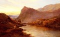 Puesta de sol en el paisaje de Glen Alfred de Breanski Snr